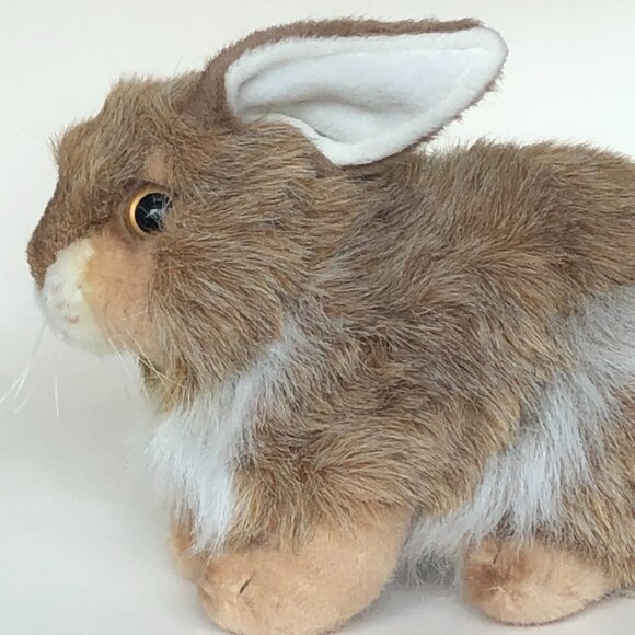 Hansa Handcrafted Rabbit (Brown Mix) Stuffed Animal Brand New w/ Tag - Picture 14 of 14
